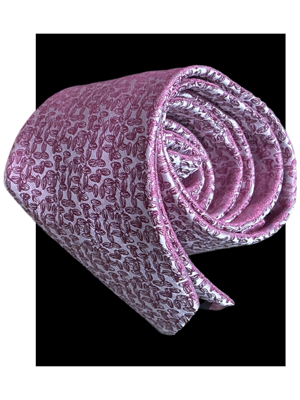 Vintage HBNY Pink Patterned Silk Tie - like new no tags